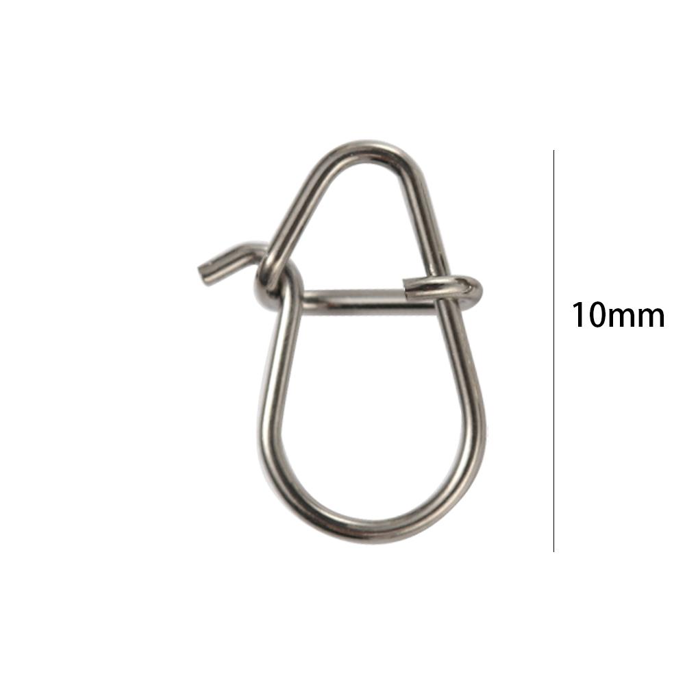 Fishing Accessories Stainless Steel 0.6mm Fish Hook Pins Safety Snaps Fast Clip Lock Lure Connector