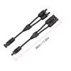 Y Branch Solar Connectors Parallel Cable Adapter 2-Way Solar Cable Connector Self-locking IP67