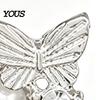 Rhinestone Butterfly Jewelry 1 Pair Stud Earrings for Women, Sparkly Faux Pearl Minimalist Daily Earrings, Glitter Cubic Zirconia Daily, Party,