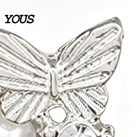 Rhinestone Butterfly Jewelry 1 Pair Stud Earrings for Women, Sparkly Faux Pearl Minimalist Daily Earrings, Glitter Cubic Zirconia Daily, Party,