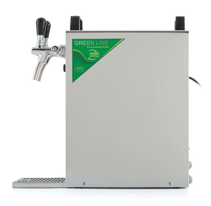 Tireuse a biere vec pompe à membrane - Stream 50/K machine a biere, pompe a biere 2 lignes, 50 l/h, triangulaire, Coupleur -Köpi