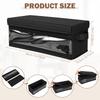2 Pcs CD Storage Box Large Capacity Foldable CD Package Portable CD DVD Case Nonwoven Fabric with Window and Handle Car CD Box