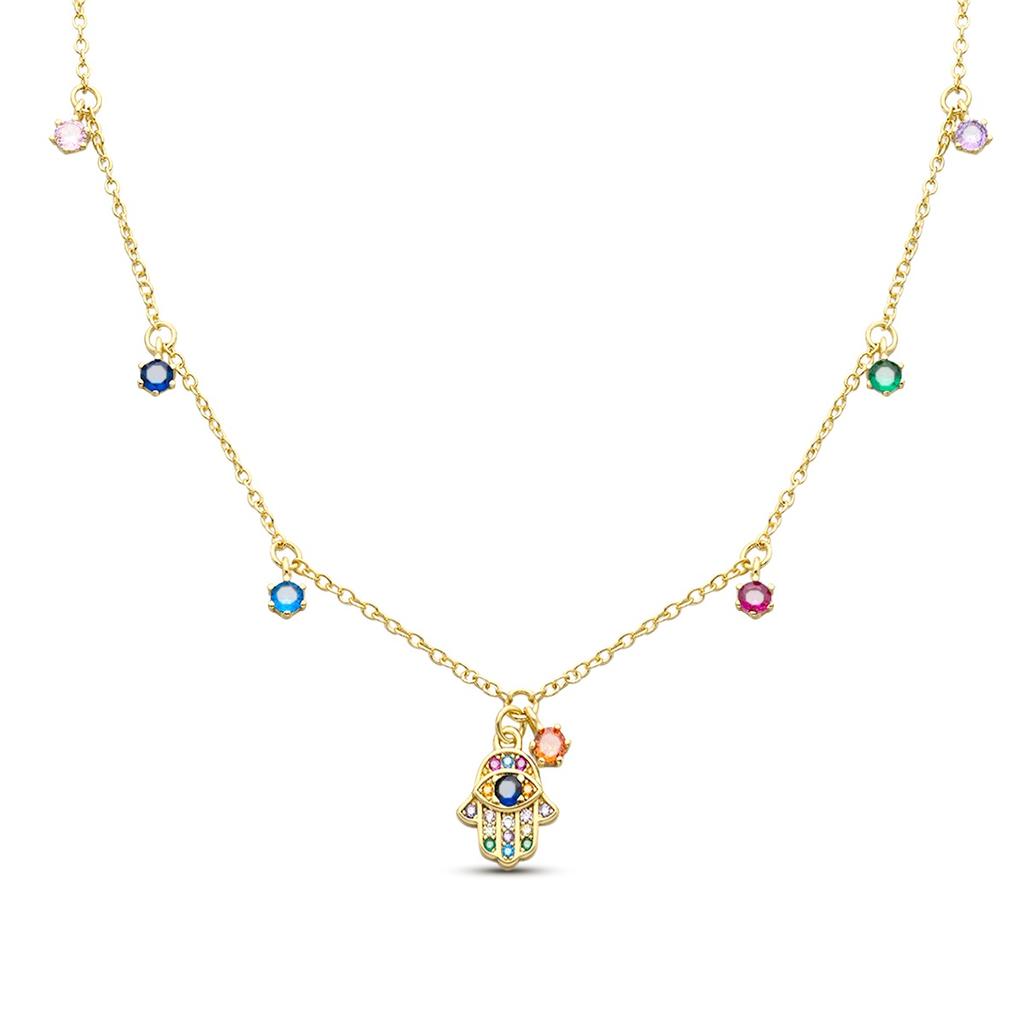 Sparkling New copper Shining Stars Infinity Knot Collier Embracing Halo Necklaces Elegant Birthday Gifts Ideal For Ladies