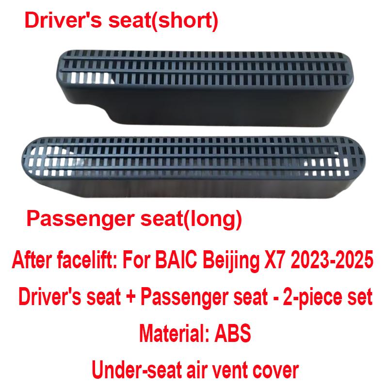 

Накладки на воздуховоды для BAIC Beijing X7 2025 7 X75 2020-2025 Автомобильные вентиляционные решетки кондиционера под задним сиденьем Аксессуары для интерьера