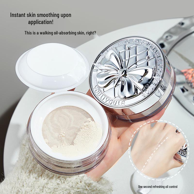 Yuli Yula Air Soft Fine Setting Powder: Lightweight, Oil-Control, Refreshing, Pore-Blurring, Soft-Focus, Long-Lasting, No Caking Loose Powder.