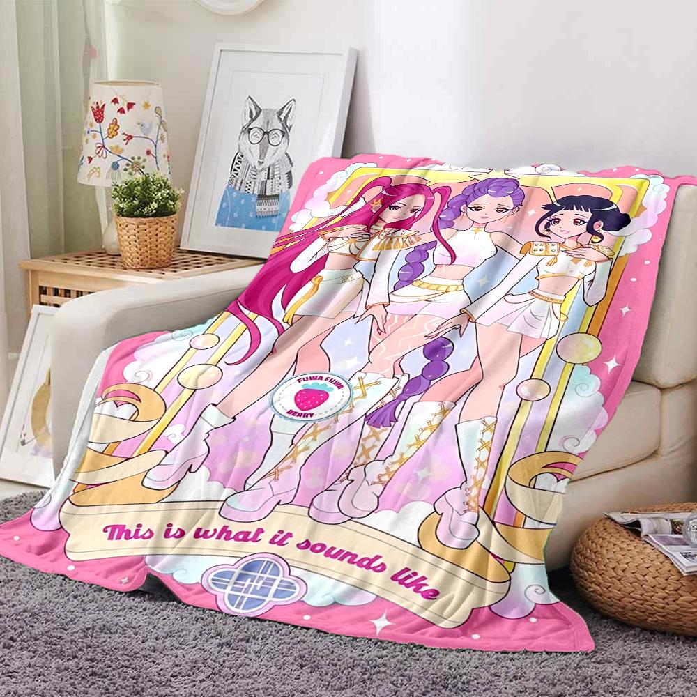 1Pc Chunli'S Dynamic Duo Blanket For Couch Bed Plush Cozy Fuzzy Blanket Super Soft Warm Blankets For Fall And Winter 0918208