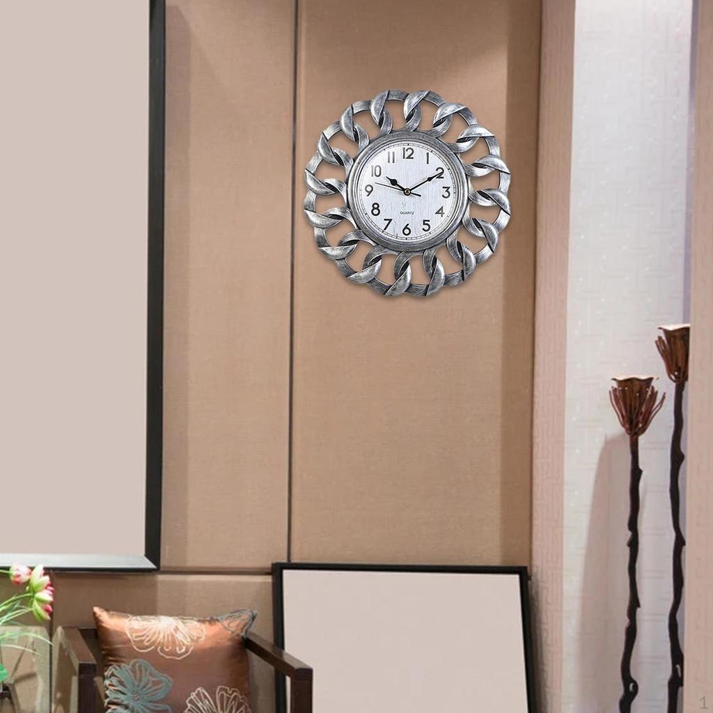 Clock, Battery Operated Silent Creative Arabic Numerals Hanging Clocks for Bedroom Ornaments kitchen