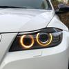 2PCS/Set Carbon Fiber Car Headlight Eyebrows Decoration Stickers For BMW E90 3 Series 2005-08 Auto Styling Exterior