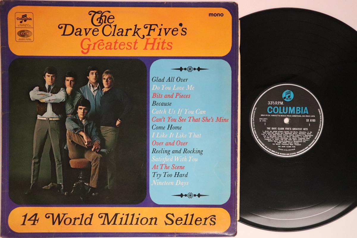 LP Record DAVE CLARK FIVE  Dave Clark Fives Greatest Hits SX6105 COLUMBIA 1967 UK Rock Used