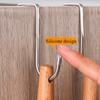 1Pcs Double S-Hooks Stainless Steel Easy No-Punch Installation Versatile Cabinet Door Hangers