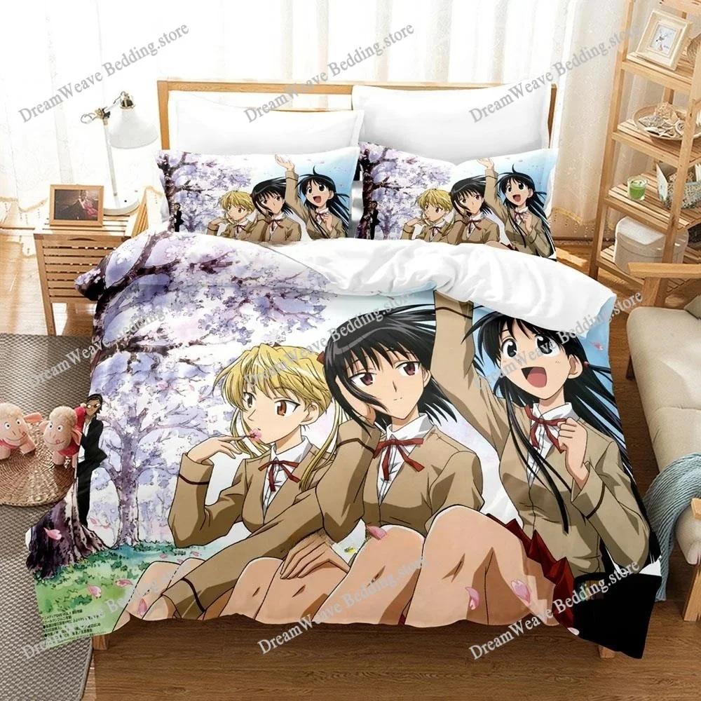 School Rumble Bedding Set Single Twin Full Queen King Size Bed Set Adult Kid Bedroom Duvet Cover Sets 3D Print Bed Sheet Set