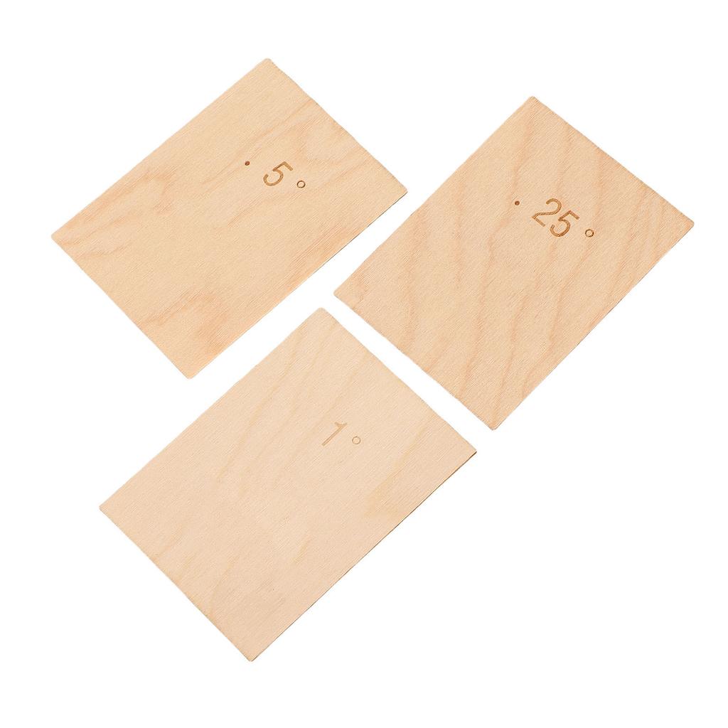 3 Stück Gitarrenhals Unterlegscheibe Ahorn Holz 0,25 Grad 0,5 Grad 1 Grad Gitarrenhalsplatte Dichtungssatz für Schraubbefestigung