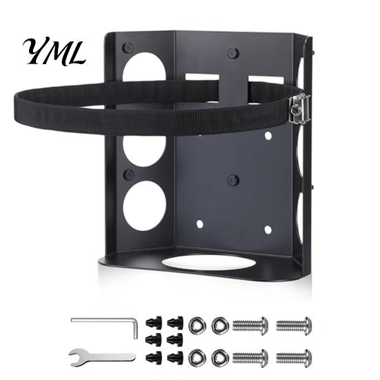 Propanflaskeholder Monteringsbeslag, Justerbart Rustfrit Stålrem Design, Kraftig Trailer Sikkerhedssæt Rustbestandig Gasflaskeholder