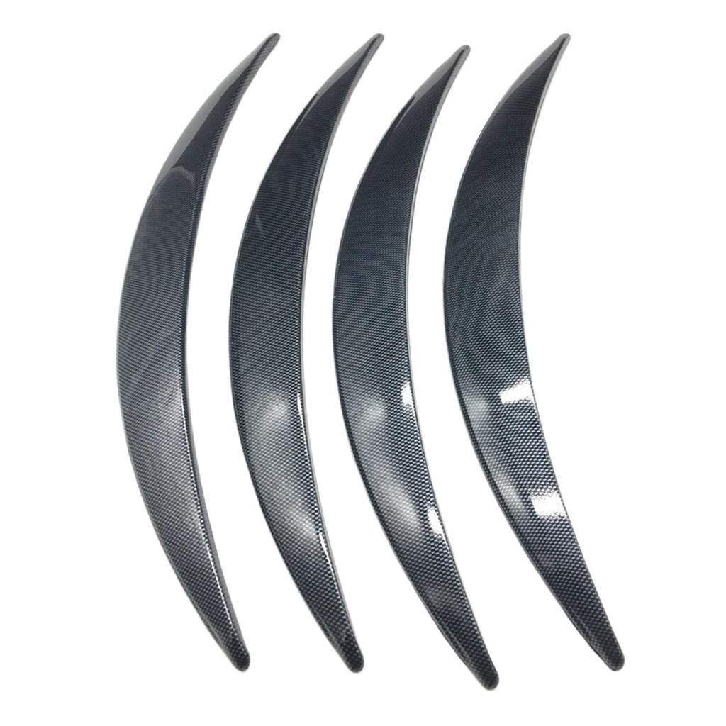 4Pcs Generic Car Wheel Eyebrow Arch Trims Car Wheel Brow Decorative Strip Wheel Eyebrow Protectors for Truck Auto Body Edge