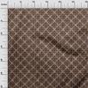 oneOone Cotton Flex Brown Fabric Aian Batik Quilting Supplies Print Sewing Fabric By The Yard 40 Inch