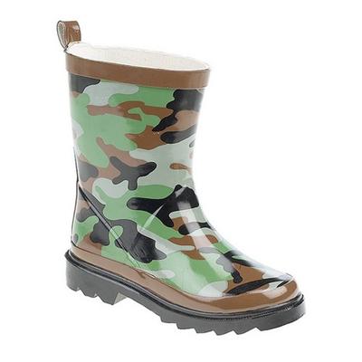 Childrens/Kids Camouflage Print Wellingtons