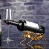 Suporte de Vinho Estilo Vintage, Suporte de Garrafas Metálico Ant, Autoportante, Suporte de Ornamentos Artístico Retro Vermelho Estável, para Decoração de Cozinha Doméstica Bar Dourado