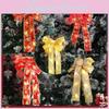 Elegant Christmas Decor Warm Light Bow Hanging Ornament For Festive Tree Display