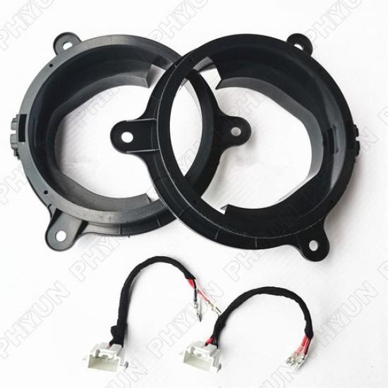 2x 6,5" Adaptérový kroužek pod reproduktor zadních dveří Audio pro Mazda Axela CX-4 CX-5 CX-7