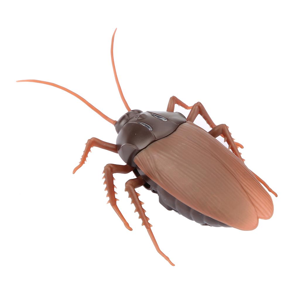 Remote Control Cockroach Toy Fake Crawling Prank Gadget for with Infrared Control for Halloween Christmas Day