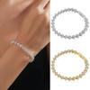 Damen Armband Herzform Funkelnde Strasssteine Eingelegt Armband Wasserdicht Lässige Trage Armband Handgelenk Zubehör