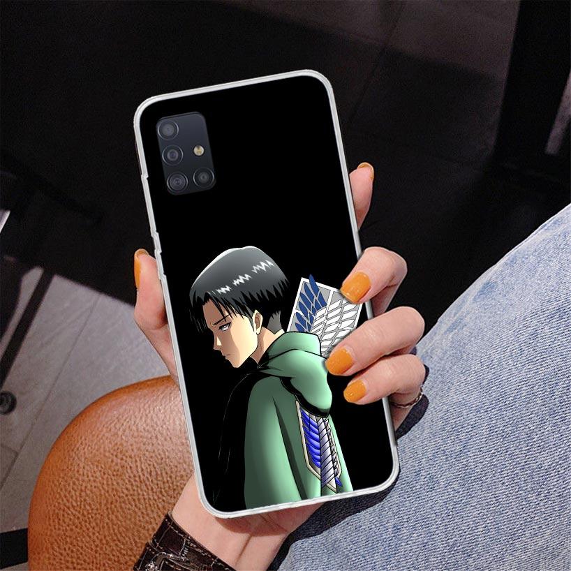 Attack Levi Phone Case For Samsung Galaxy A52 A32 A22 A12 A51 A31 A50S A30S A20S A10S Note 20 Ultra 10 Plus S10 A72 A71 Galaxy A
