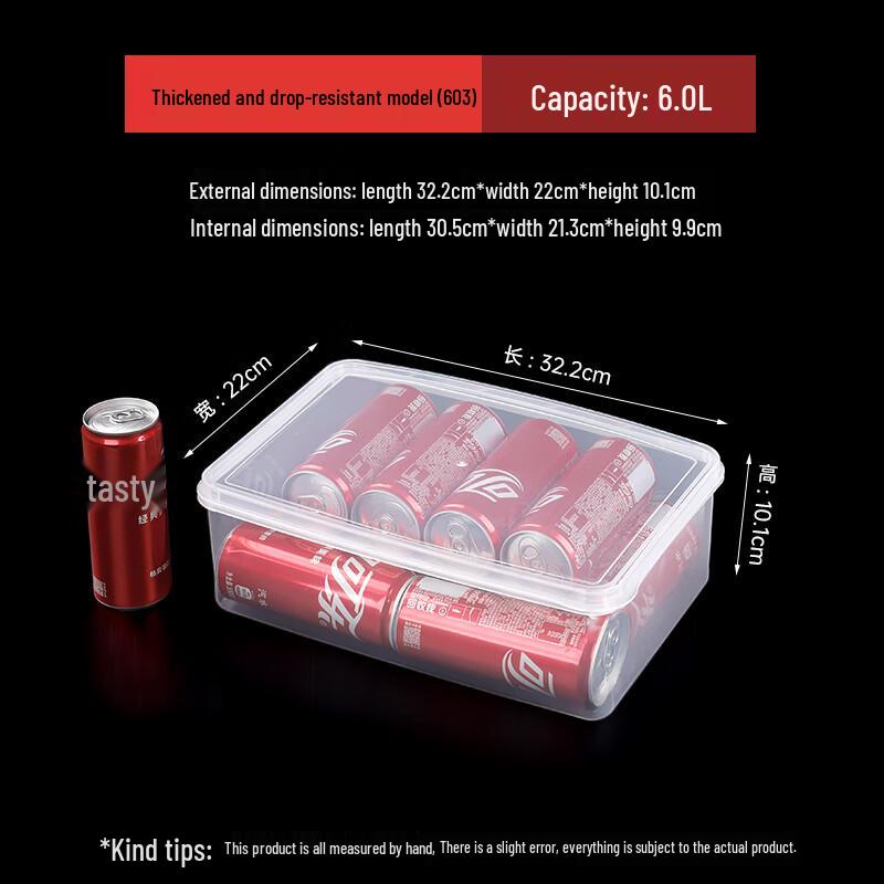 Transparent Refrigerator Food Storage Container