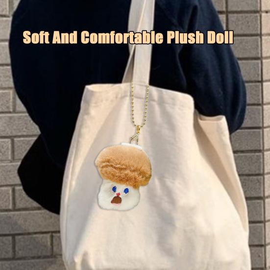 Muñeco de peluche con forma de seta de maíz y relleno de algodón PP suave con forma de dibujos animados, llavero de peluche con forma de verdura y gritos, regalo para niñas