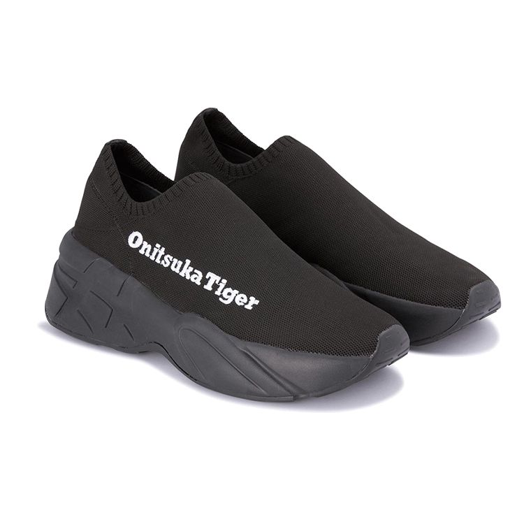 Onitsuka Tiger P-Trainer Knit Lo Comfortable Thick Sole Sports Shoes Unisex Sneakers Black 1183B423-001