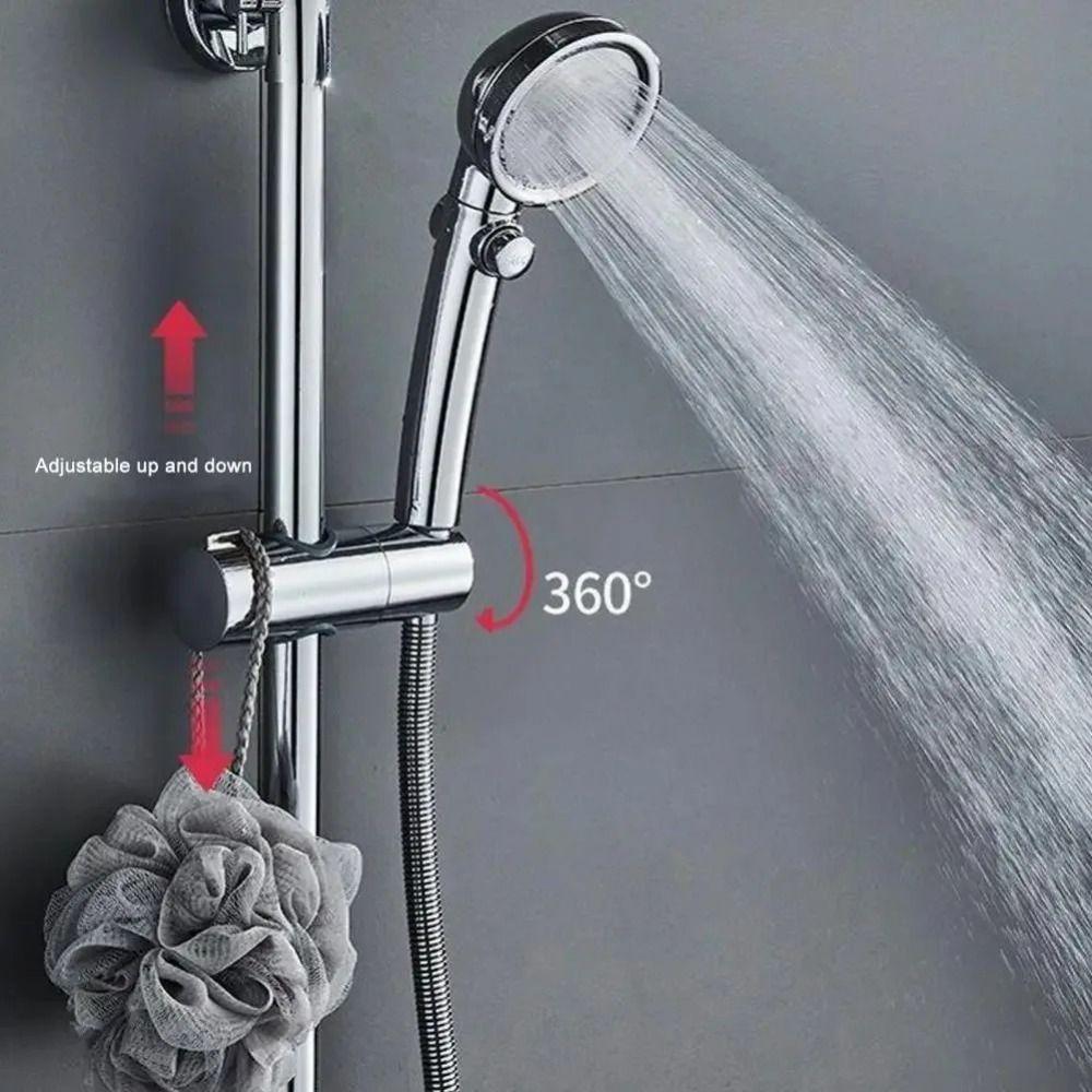 Adjustable Angle Design Punch-Free Shower Head Bracket Bathroom Support Accessory Shower Upgrades