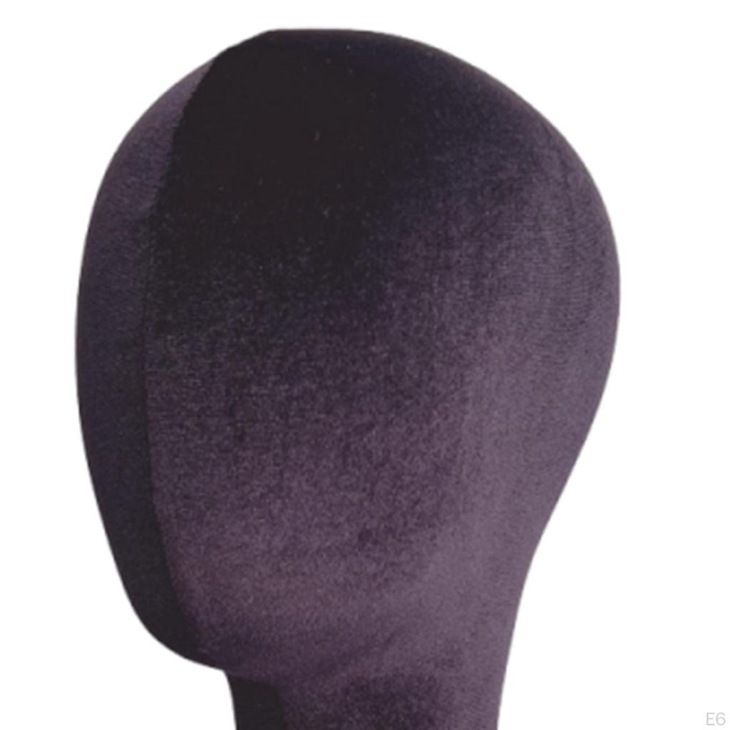 Mounted Velvet Mannequin Head for Hats And 11inch Height Business Use