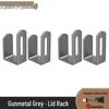 Wall-Mounted No-Punch Pot Lid & Cutting Board Storage Rack
