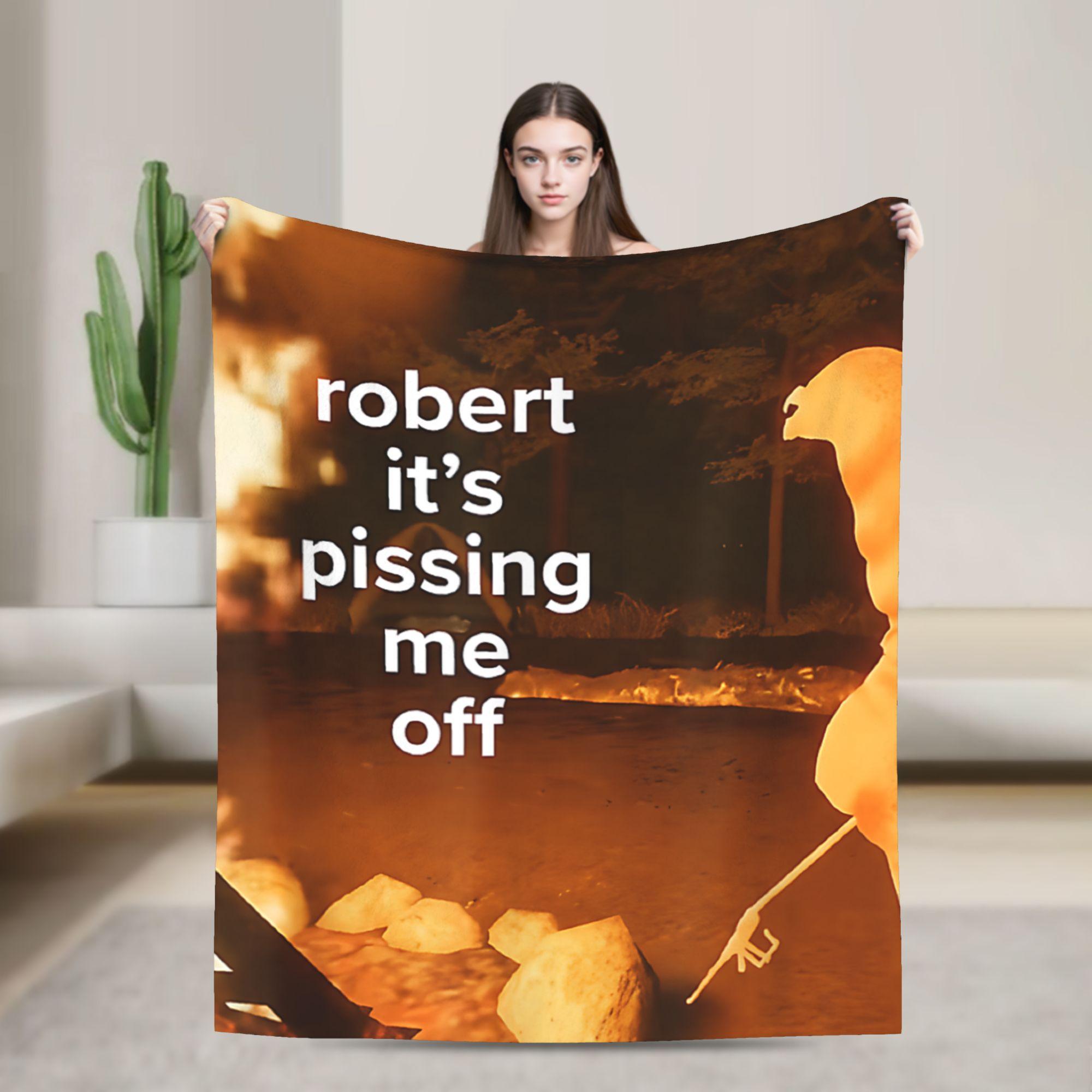 

Marcus The Worm Robert Meme Blanket Picnic Flannel Throw Blanket For Couch Chair Sofa Bed Warm Soft Customized Quality Bedspread 75x90cm