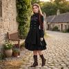 Abito Gotico da Donna a Maniche Lunghe per Halloween