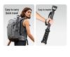 Carbon Fiber Monopod with 3K Texture and Leveling Ball Head - Large Diameter, Stable Camera Support for Concerts