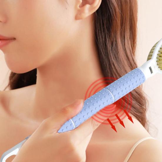 Retractable Shower Brush Double-Sided Exfoliation Telescopic Long Handle Bathroom Back Brush Skin Exfoliation
