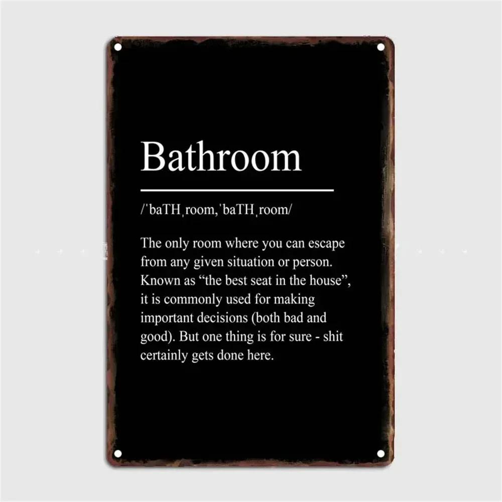 Lustiges Toilette Metallgemälde Blechschild Retro Bild Vintage Korrosion Plakette Brett Man Cave Café Bar Kino Badezimmer Wanddeko