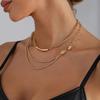 Stylish Layering Collarbone Necklace Short Length Clavicle Chain Lightweight Alloy Jewelry Birthday Gift For Her