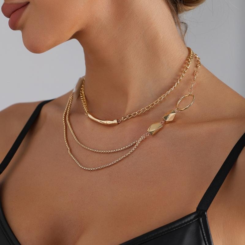 Stylish Layering Collarbone Necklace Short Length Clavicle Chain Lightweight Alloy Jewelry Birthday Gift For Her