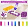 Wiederverwendbare Waschbare Ersatz-Mopppads für Flachmop Kompatibel mit Verschiedenen Bodenarten Einfach Anzubringen und zu Entfernen Langlebige Reinigungstücher