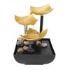Desktop Fountain Decoration with LED Light USB Powered 3 Tier Waterflow Fountain for Home and Office Tabletop