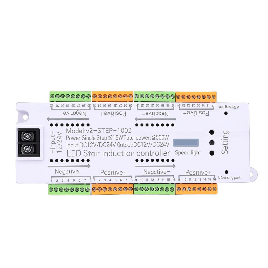 Bewegungssensor LED Treppenlicht Controller 32 Kanal Automatischer Treppenstufenlicht Controller für Haus Einkaufszentrum Geschäft