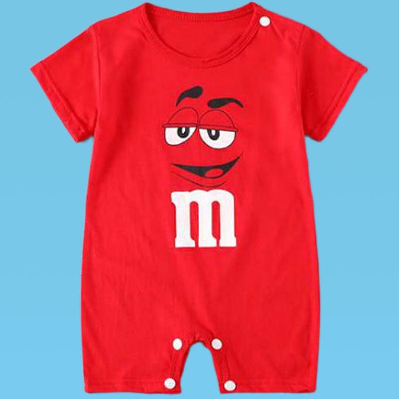 Baby Short-Sleeve Hooded Romper for Summer Outdoors
