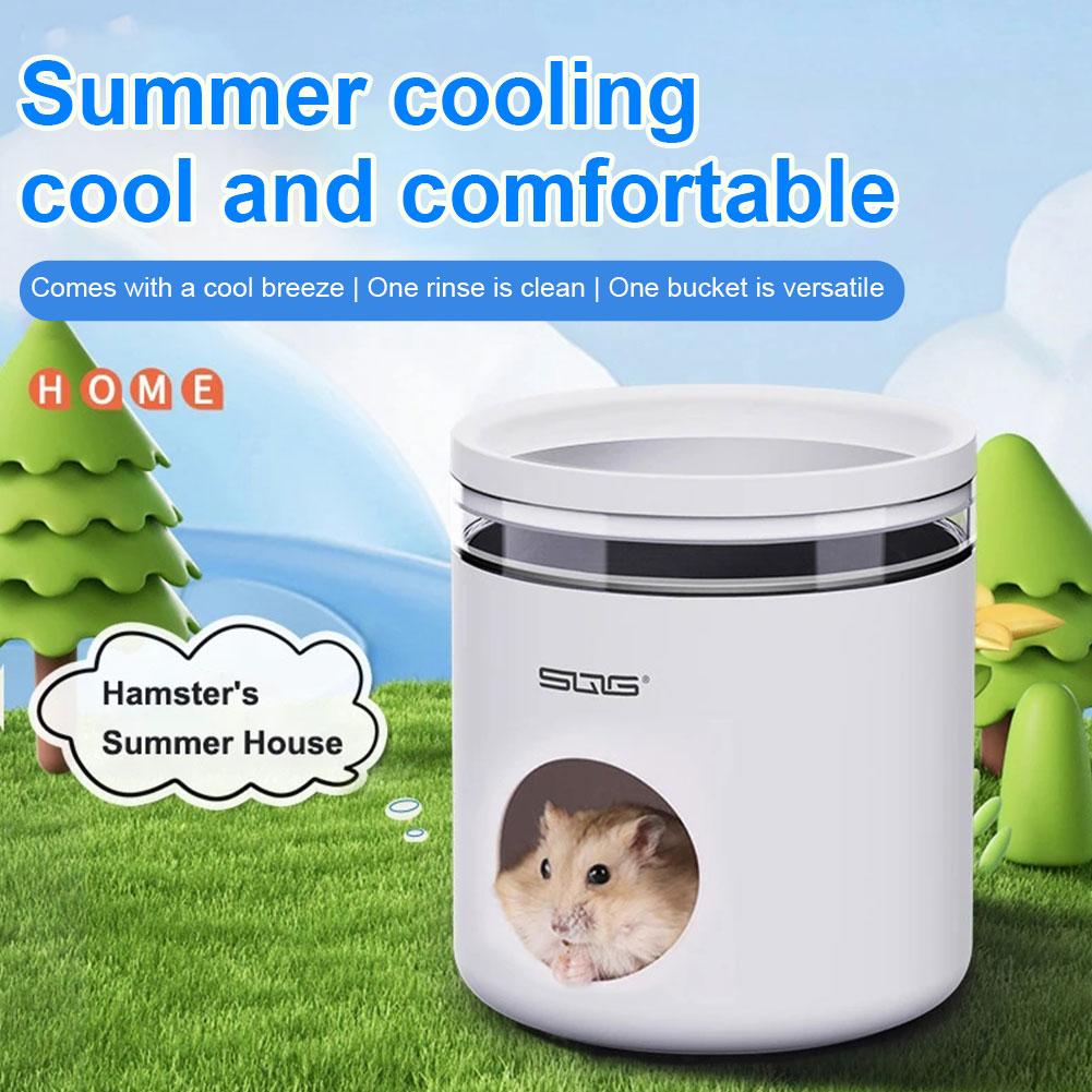 Igloo Hamsterbo Sommarkylande Bo Gyllene Björn Hamster Sovbo Luftkonditionering Sommarskydd Litet Hus Sovande