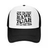 Hawk Tuah Spuck auf das Ding Netz-Baseballkappe Unisex Damen Trucker-Hut Papa-Hut Atmungsaktive Snapback-Kappen Golfkappen Trucker-Kappen