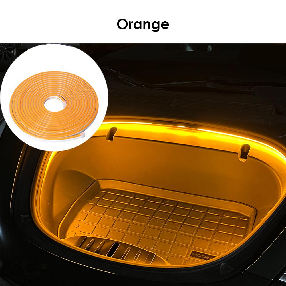 VJOYCAR Frunk Brighten LED Strip Modified Lighting for Tesla Model 3 Y S X 2018~2026 Waterproof Flexible Front Frunk Light
