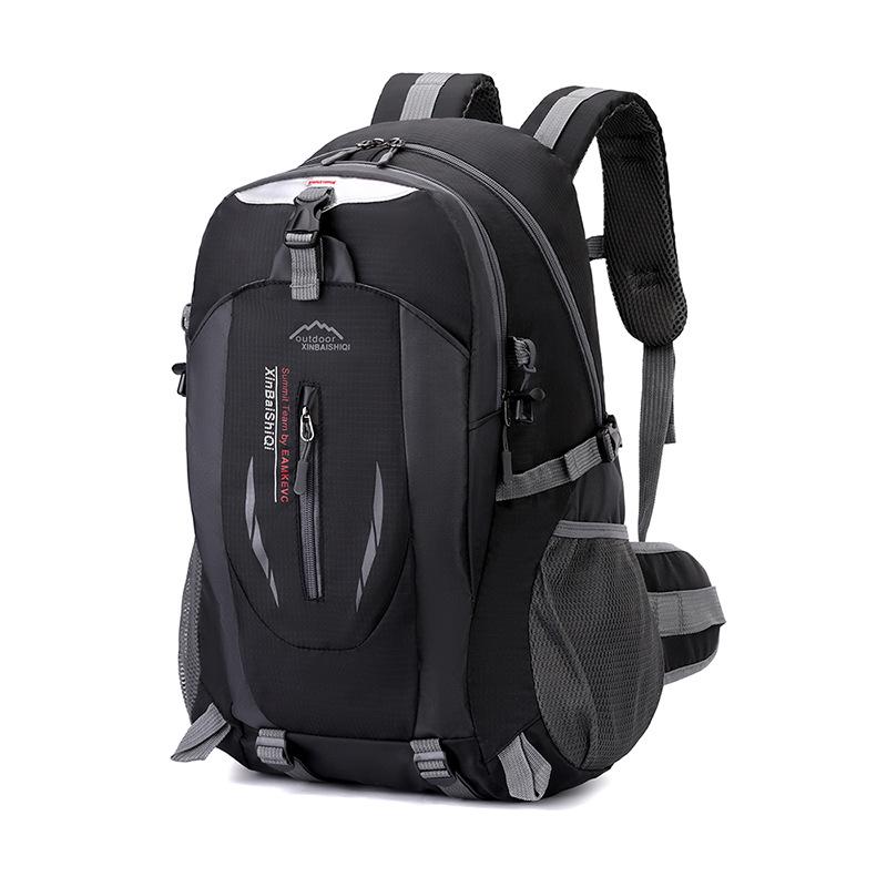 Adjustable Trekking Poles & Large Capacity Hiking Backpack with Waist Support, Multifunctional for Outdoor Camping and Mountaineering.