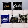Devil's Island English C-Corteiz Office Cushion Pillowcase Car Cushion Cover45X45CM Lumbar Pillowcase Sofa Pillowcover