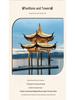 Song Dynasty Aesthetic Lamp: Hexagonal Pavilion Chandelier for Tea Room or Zen Restaurant