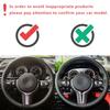 For BMW M-Sport F06 F32 F36 F34 F16 F15 Real Carbon Fiber Steering Wheel Trim